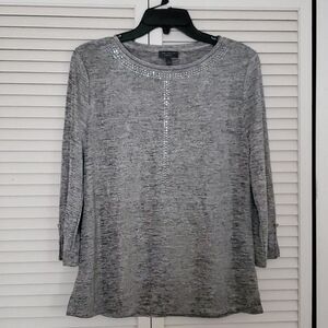 ❣️THE LIMITED gray heathered long sleeve tee